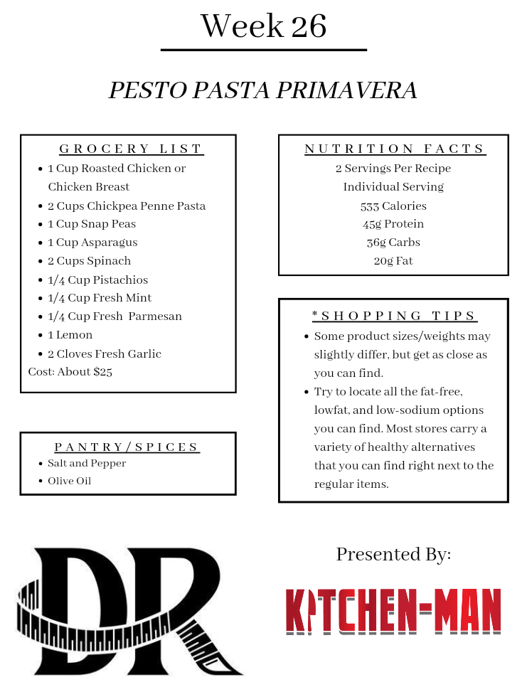 Pesto Pasta Primavera weight loss diet doctor Billings montana clinic